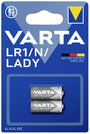 Lady elem N, alkáli mangán, 1,5V, 850 mAh, 2 db, Varta High Energy N, LR1, LR01, E90, LR1-N, LR1/E90 bélyegkép