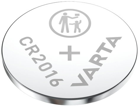 CR2016 lítium gombelem, 3 V, 90 mA, 2 db, Varta BR2016, DL2016, ECR2016, KCR2016, KL2016, KECR2016, 3. kép