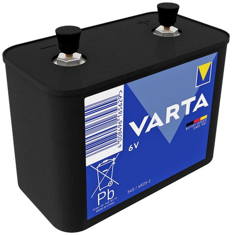 4R25-2 cink-szén elem, lámpaelem, 6V 19000 mAh, műanyag ház, Varta Longlife Plus MN918, PC918, 4LR25 2. kép