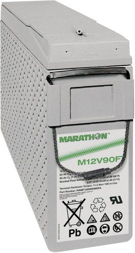 Ólomakku 12 V 86 Ah GNB Marathon M 12 V 90 FT NAMF120090HM0FA Ólom-vlies (AGM) 105 x 270 x 395 mm Ka
