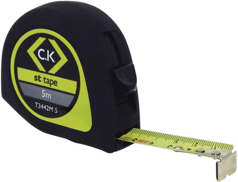 Mérőszalag 5 m Gyári standard Acél C.K. T3442M
