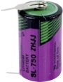 1/2 AA lítium elem, forrasztható, 3,6V 1100 mAh, forrfüles, 15 x 25 mm, Tadiran SL750PR bélyegkép
