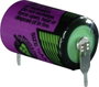 1/2 AA lítium elem, forrasztható, 3,6V 1100 mAh, forrfüles, 15 x 25 mm, Tadiran SL750PR 2. bélyegkép