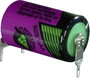 1/2 AA lítium elem, forrasztható, 3,6V 1100 mAh, forrfüles, 15 x 25 mm, Tadiran SL750PT 2. bélyegkép