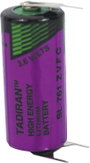 2/3 AA lítium elem, forrasztható, 3,6V 1500 mAh, forrfüles, 15 x 33 mm, Tadiran SL761PT bélyegkép