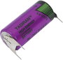 2/3 AA lítium elem, forrasztható, 3,6V 1500 mAh, forrfüles, 15 x 33 mm, Tadiran SL761PT 2. bélyegkép