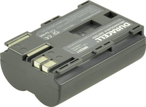 BP-511, BP-512 Canon kamera akku 7,4V 1400 mAh, Duracell 2. kép
