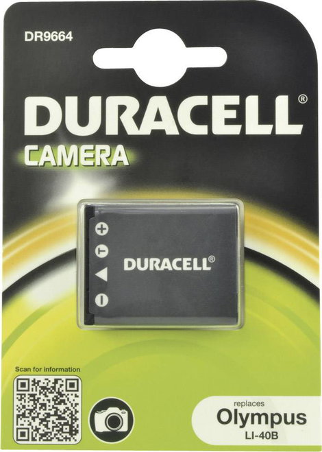 NP-45 Casio, Nikon, Olympus kamera akku 3,7V 630 mAh, Duracell 2. kép
