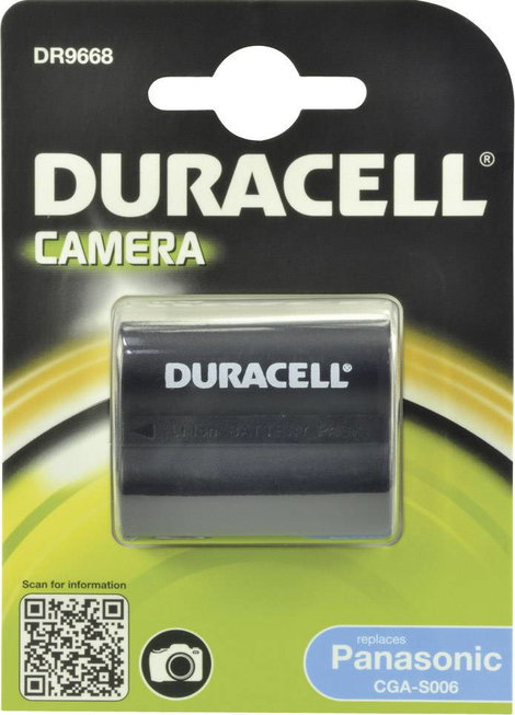CGA-S006, CGR-S006, DMW-BMA7 Panasonic kamera akku 7,4V 700 mAh, Duracell 2. kép