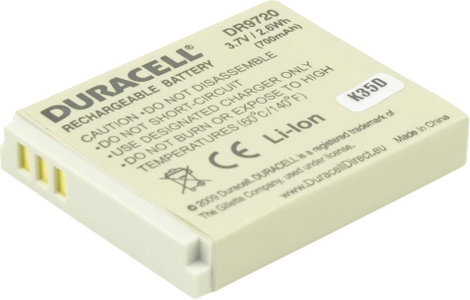 NB-6L Canon kamera akku 3,7V 700 mAh, Duracell 2. kép