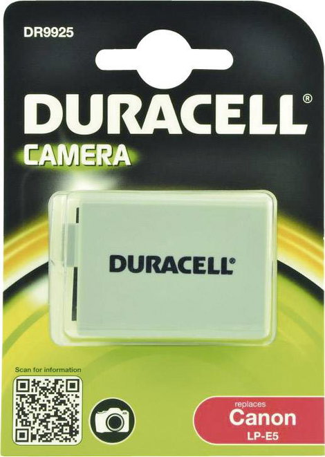 LP-E5 Canon kamera akku 7,4V 1020 mAh, Duracell 3. kép
