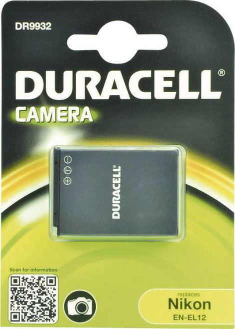 EN-EL12 Nikon kamera akku 3,7V 1000 mAh, Duracell 2. kép