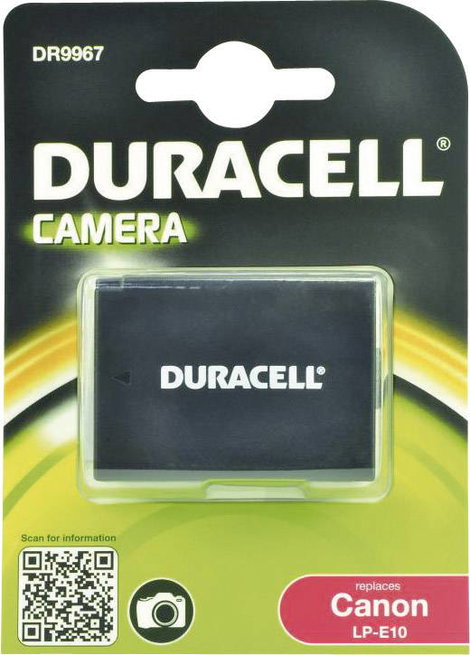 LP-E10 Canon kamera akku 7,4V 1020 mAh, Duracell 2. kép