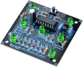 Kemo Elektronikus dobókocka Építőkészlet 9 - 15 V/DC