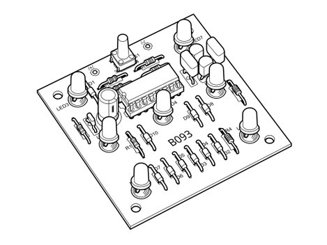 Kemo Elektronikus dobókocka Építőkészlet 9 - 15 V/DC 3. kép