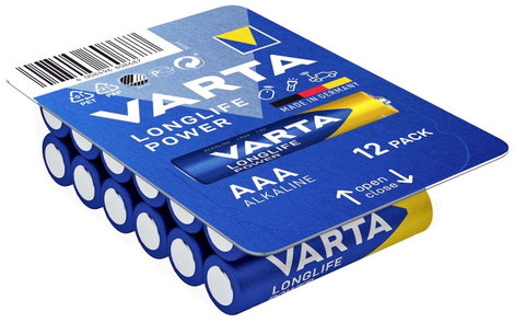 Mikroelem AAA, alkáli mangán, 1,5V, 12 db, Varta High Energy LR03, AAA, LR3, AM4M8A, AM4, S