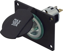 Beépíthető szivargyújtó aljzat záró fedéllel 12/24V max. 20 A ProCar 68141001