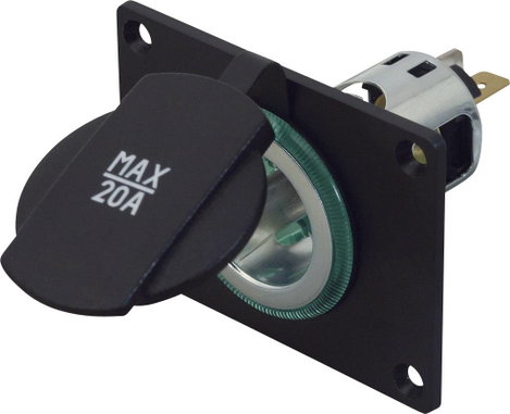 Beépíthető szivargyújtó aljzat záró fedéllel 12/24V max. 20 A ProCar 68141001