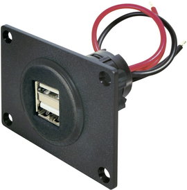 Beépíthető USB töltő, két USB aljzattal 12-24V/5V max. 5A ProCar 67322501
