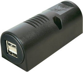 Felszerelhető USB töltő, két USB A aljzattal 12-24V/5V max. 5A ProCar 67323501