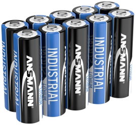 Ceruzaelem AA, lítium 1,5V 3000 mAh 10 db, Ansmann Industrial LR06, AA, LR6, AAB4E, AM3, 815, E91, L