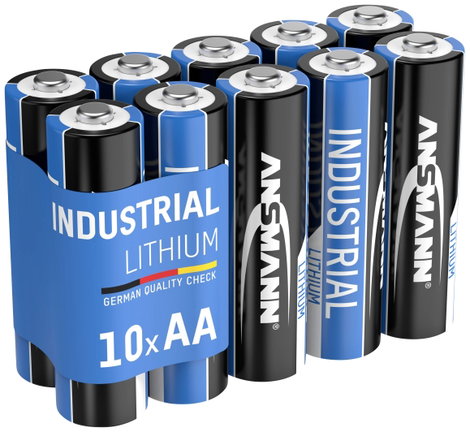Ceruzaelem AA, lítium 1,5V 3000 mAh 10 db, Ansmann Industrial LR06, AA, LR6, AAB4E, AM3, 815, E91, L 3. kép