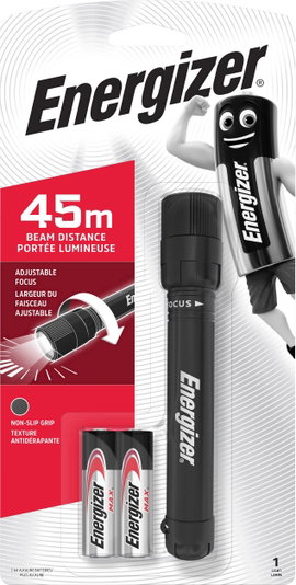 LED Mini zseblámpa Energizer X-Focus 2AA 37 lm fekete
