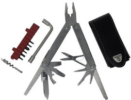 Victorinox svájci bicska, zsebkés SwissTool Plus I bőr tokkal 3.0338.L