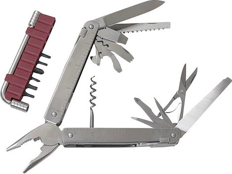 Victorinox svájci bicska, zsebkés SwissTool Plus I Nylon tokkal 3.0338.N