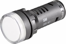 LED-es villogó jelzőlámpa 22mm piros 230V/AC