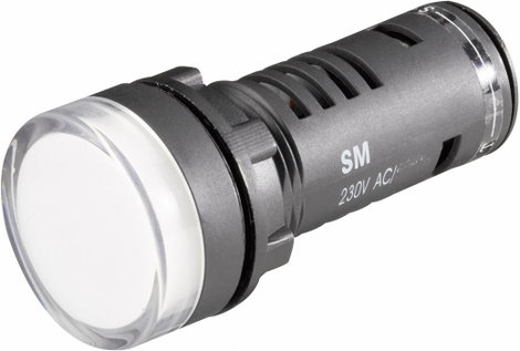 LED-es villogó jelzőlámpa 22mm piros 230V/AC