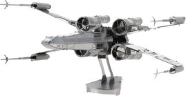 Metal Earth Star Wars X-Wing, X-szárnyú űrrepülő makett, 3D lézervágott fémmodell építőkészlet 50265