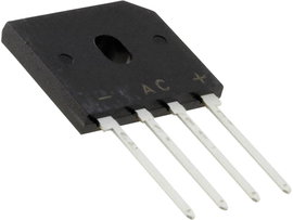 Híd egyenirányító DIODES Incorporated GBU1006 Ház típus SIP-4