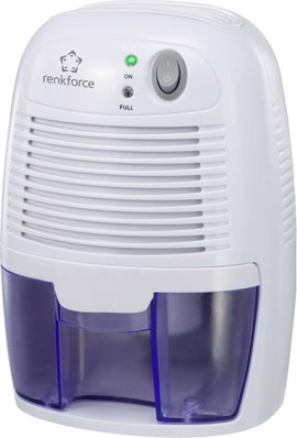 Elektromos páramentesítő 20 m² 0.011 l/óra, fehér/kék, Renkforce HD-68W