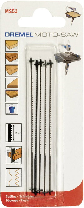 Fafűrészlap, finom 5 db, Dremel MS52 Moto-Saw
