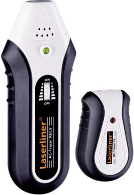Vezetékvizsgáló kábelteszter és hanggenerátoros vezetékkereső E27 lámpa adapterrel Laserliner AC Tra