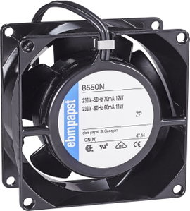 Axiális ventilátor 230 V/AC 50 m³/h 30 dBA 80 x 80 x 38 mm, EBM Papst 8550 N