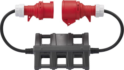 Árammérő adapter lakatfogókhoz, CEE csatlakozókkal 16A-ig, Voltcraft DLA-3L 16 2. kép