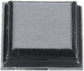 Öntapadós műszerláb, 2,5 x 10,2 x 10,2 mm, fekete, 3M SJ 5007