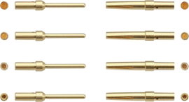Stift érintkező AWG min.: 26, max.: 22, aranyozott, Harting 09 67 000 5576