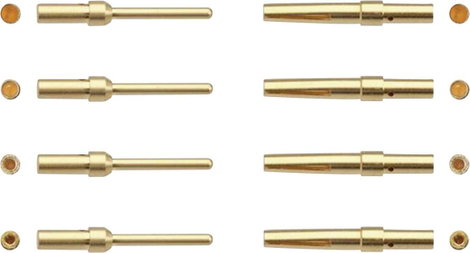 Hüvely kontaktus AWG min.: 24, max. AWG: 20, aranyozott Harting 09 67 000 8476