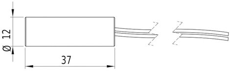 Vonal lézermodul, piros 16 mW Picotronic LH650-16-3(12x38)-PL 3. kép