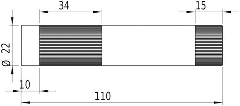 Vonal lézermodul, piros 5 mW Picotronic LE650-5-3-F-S(22x100)90 3. kép