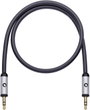 Jack audio kábel, 1x 3,5 mm jack dugó - 1x 3,5 mm jack dugó, 5 m, aranyozott, fekete, OFC, Oehlbach bélyegkép