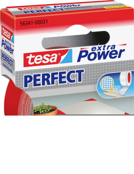 Szövetbetétes ragasztószalag, piros 2,75 m x 19 mm, tesa® extra Power