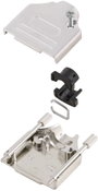 D-SUB ház, pólusszám: 9, fém, 180 °, ezüst, MH Connectors MHDTZK9-K bélyegkép