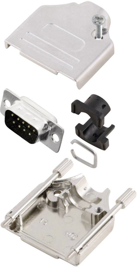D-SUB dugó 180 °, pólusszám: 9 MH Connectors MHDTZK9-DB9P-K
