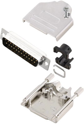 D-SUB dugó 180 °, pólusszám: 25 MH Connectors MHDTZK25-DB25P-K