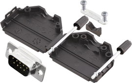 D-SUB dugó 180 °, pólusszám: 9 MH Connectors MHDPPK9-DB9P-K