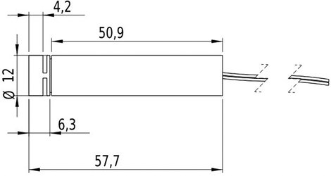 Vonal lézermodul, zöld 5 mW Laserfuchs LFL532-5-3(12x60) 5. kép